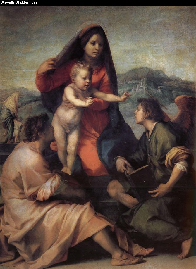 Andrea del Sarto Holy Family with Angels